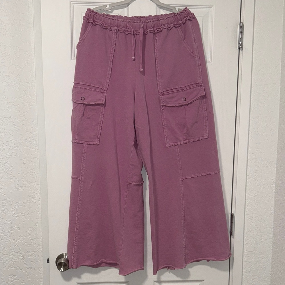 NWOT Easel Lavender/Mauve Wide leg pant